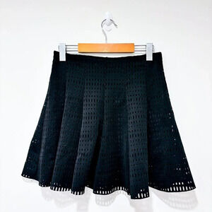 GLAMOROUS Flowy black  mesh skirt
